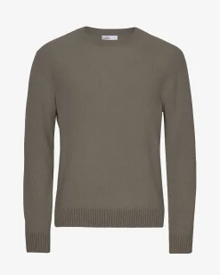 Classic Merino Wool Crew - Dusty Olive