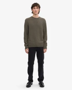 Classic Merino Wool Crew - Dusty Olive