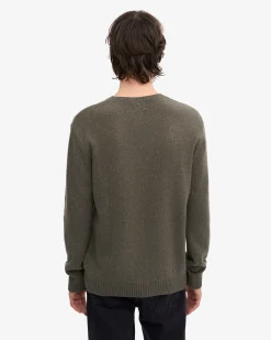 Classic Merino Wool Crew - Dusty Olive