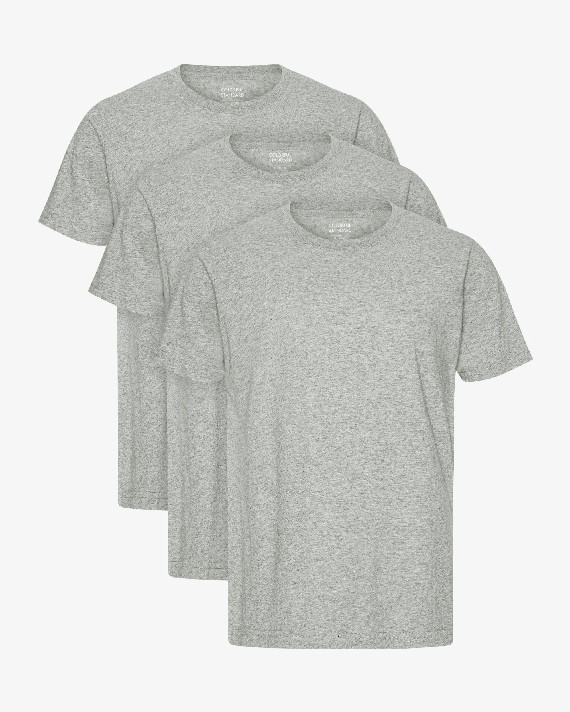 Classic Organic Tee - Heather Grey (3-Pack)