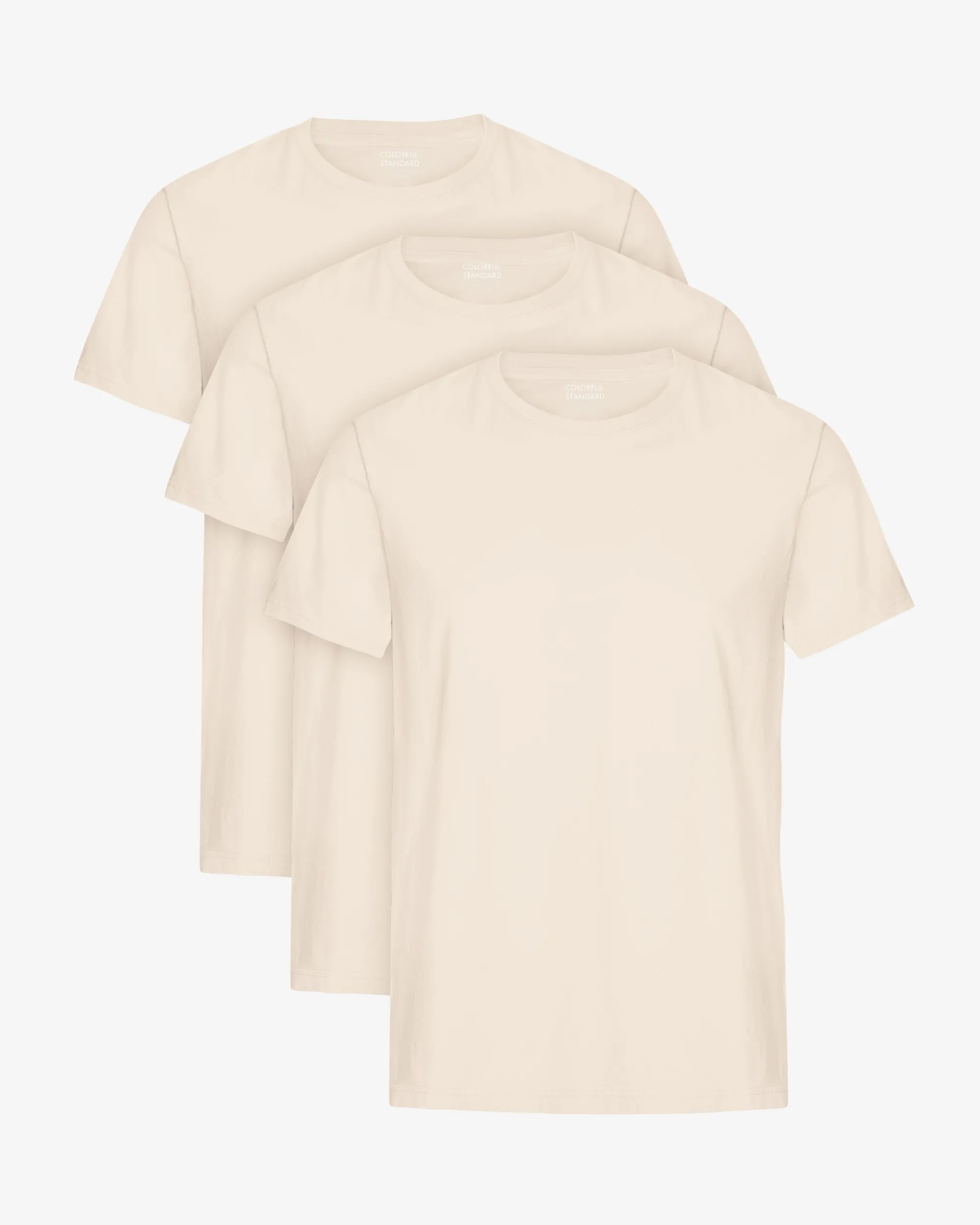 Classic Organic Tee - Ivory White (3-Pack)
