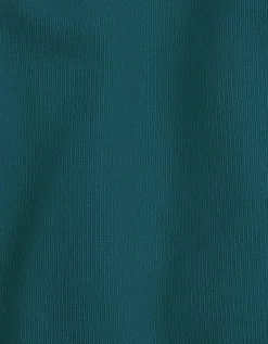 Light Merino Wool Crew - Ocean Green