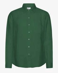 Linen Shirt - Emerald Green