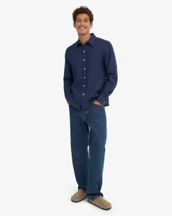 Linen Shirt - Marine Blue