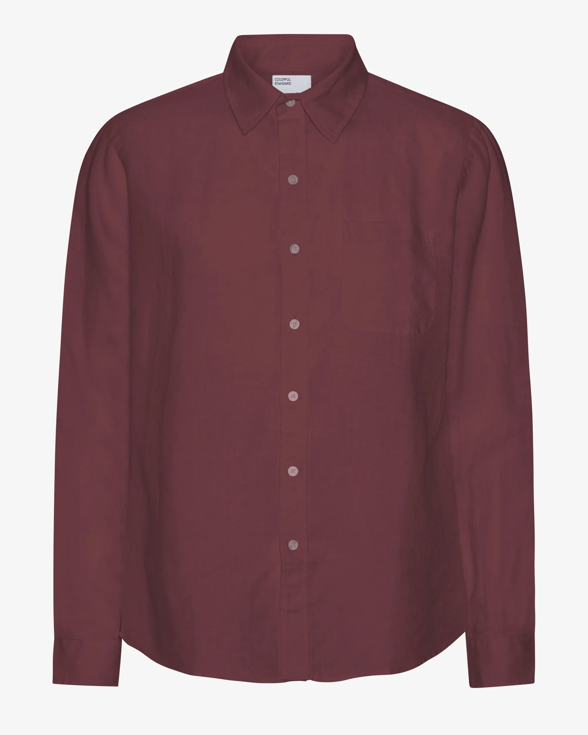 Linen Shirt - Oxblood Red