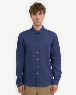 Linen Shirt - Petrol Blue