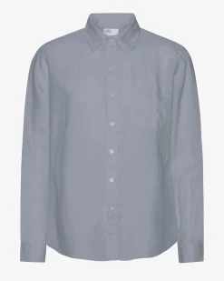 Linen Shirt - Steel Blue