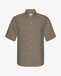 Linen SS Shirt - Dusty Olive