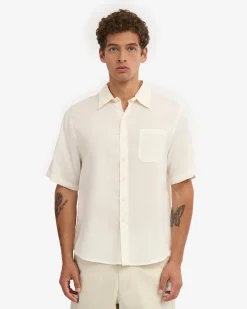 Linen SS Shirt - Ivory White