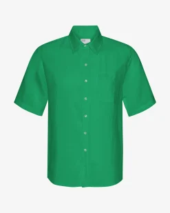 Linen SS Shirt - Kelly Green