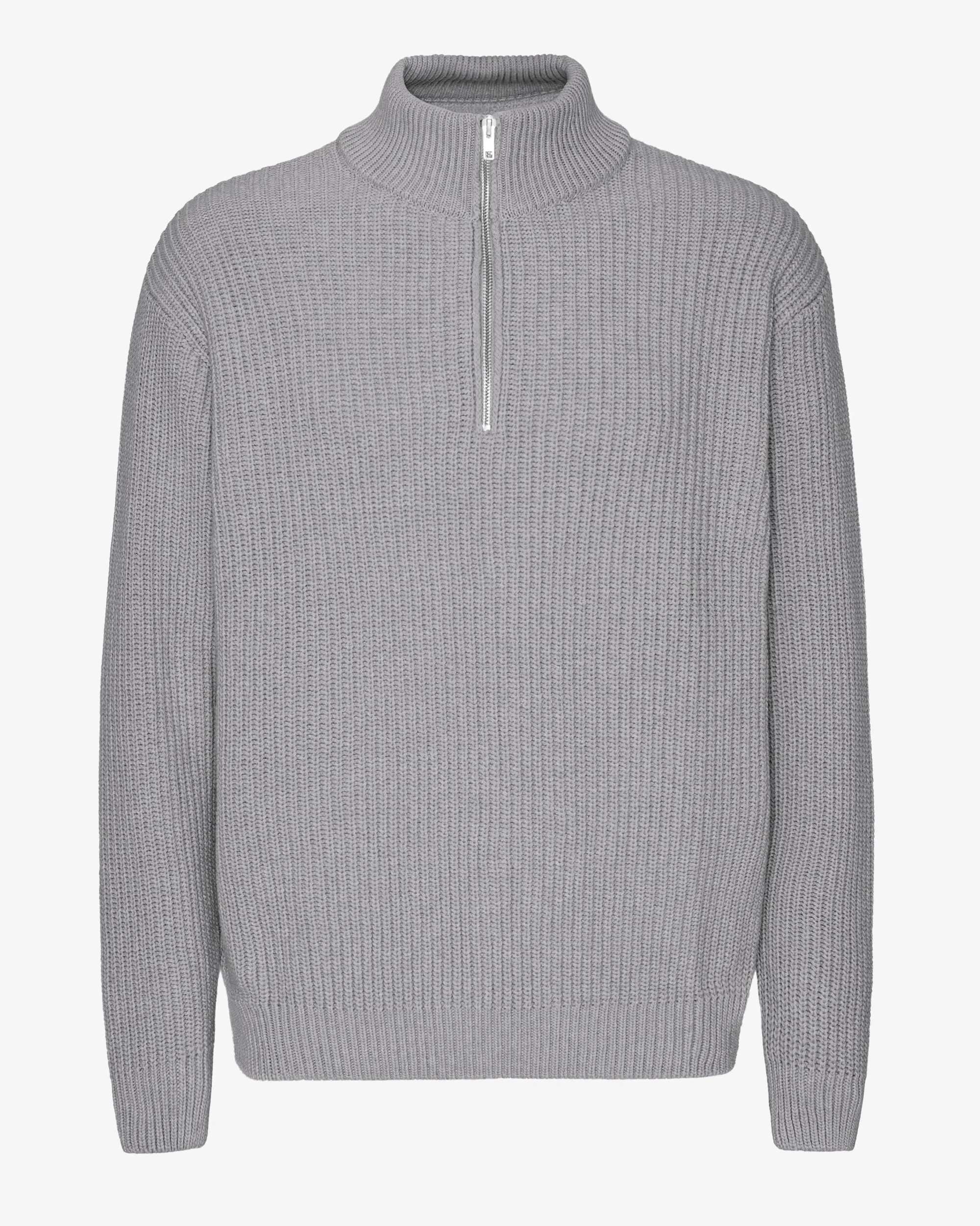Merino Quarter Zip - Heather Grey