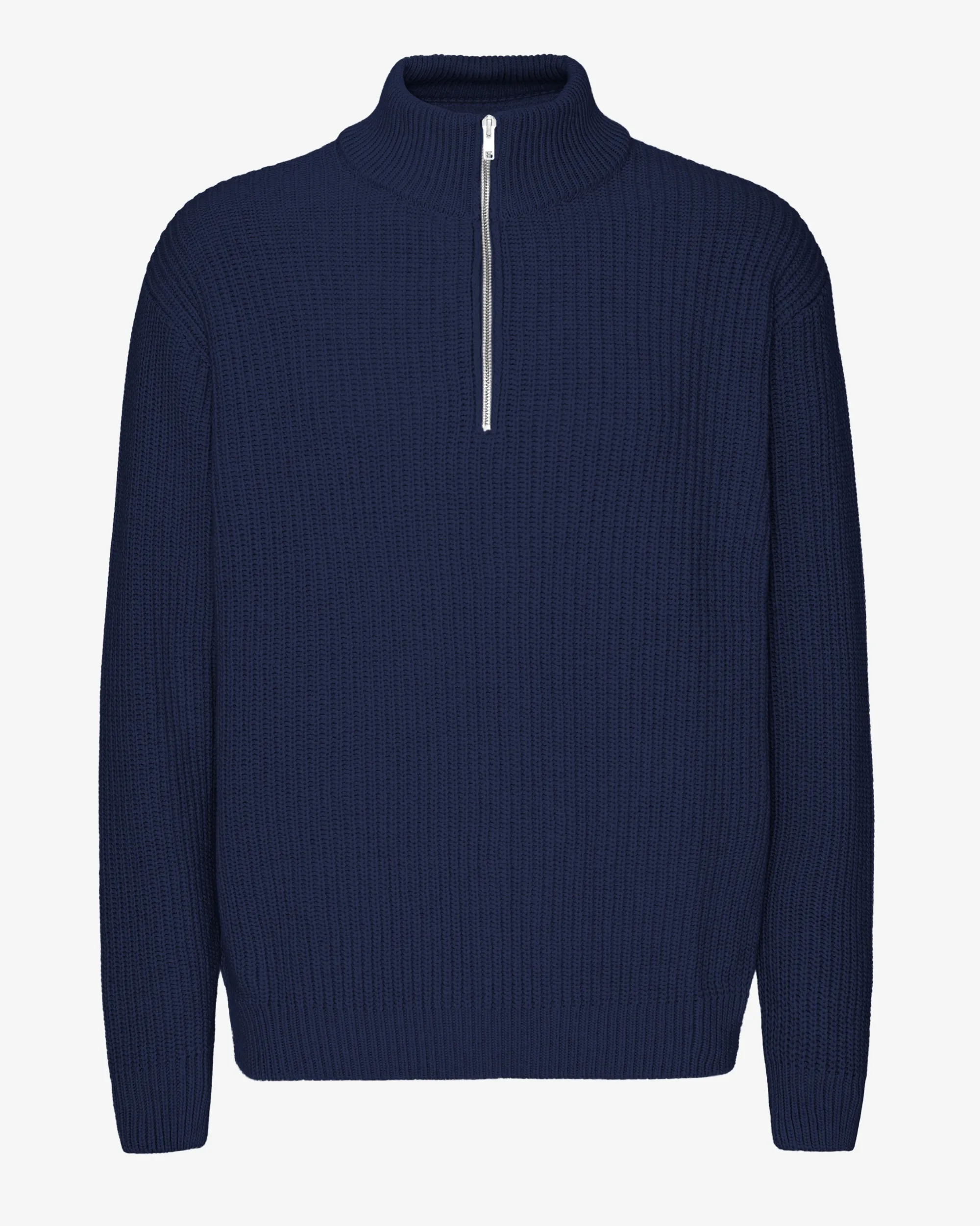 Merino Quarter Zip - Marine Blue