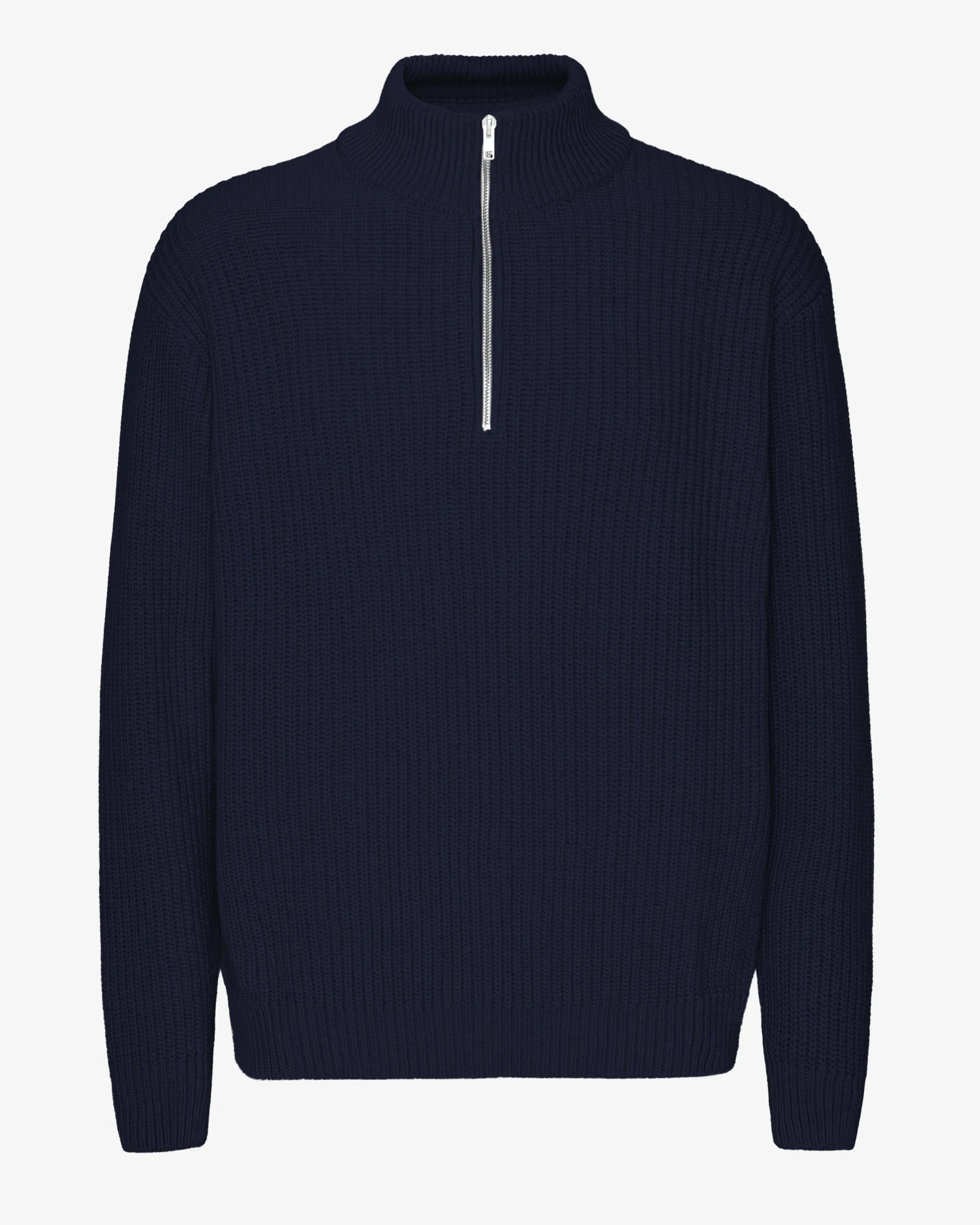 Merino Quarter Zip - Navy Blue