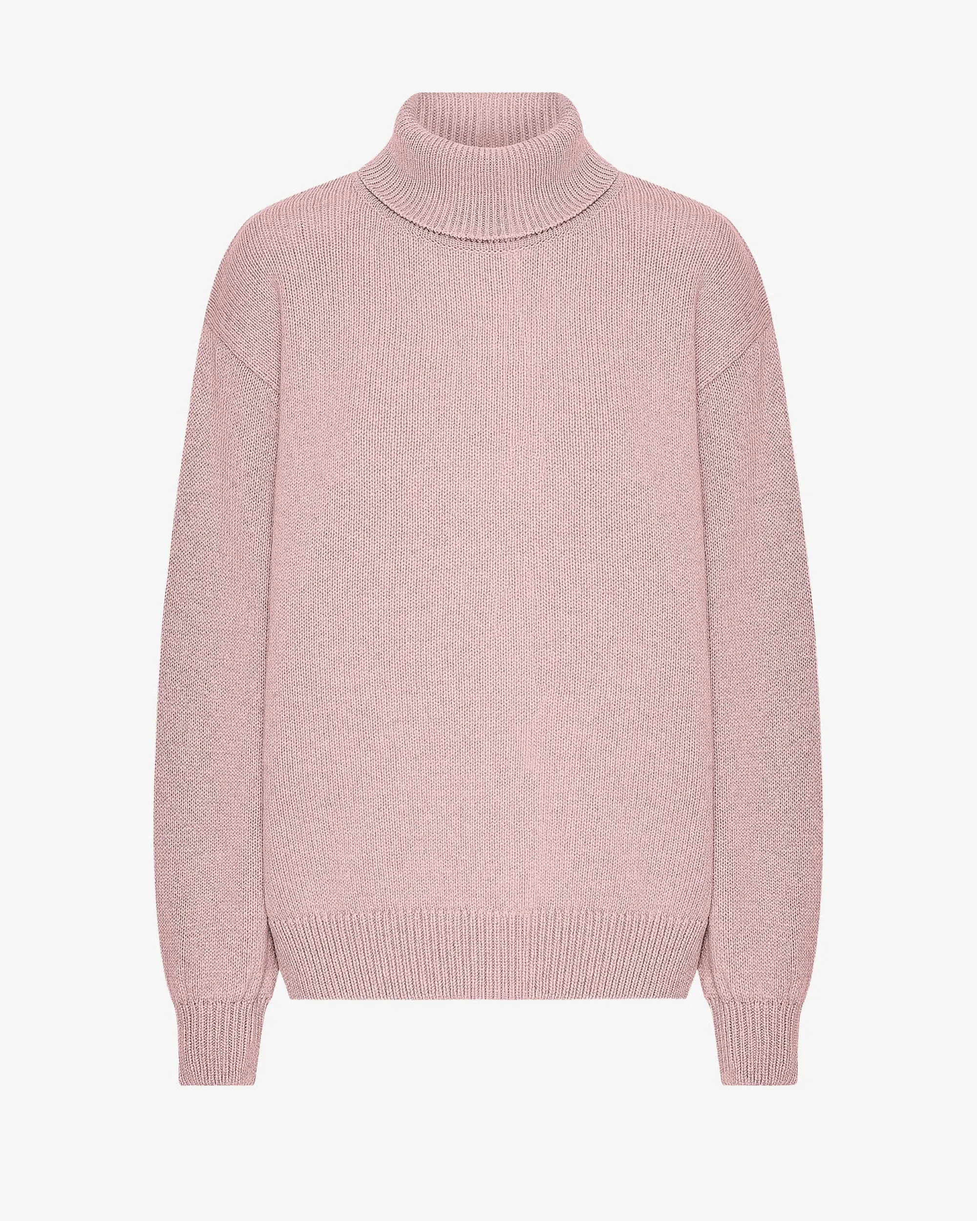 Merino Wool Turtleneck - Faded Pink