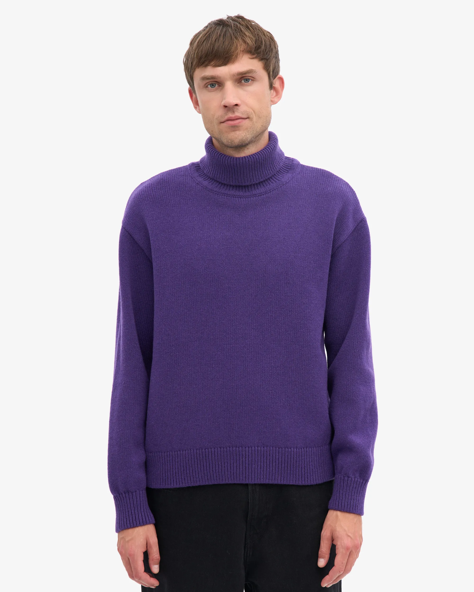 Merino Wool Turtleneck - Ultra Violet