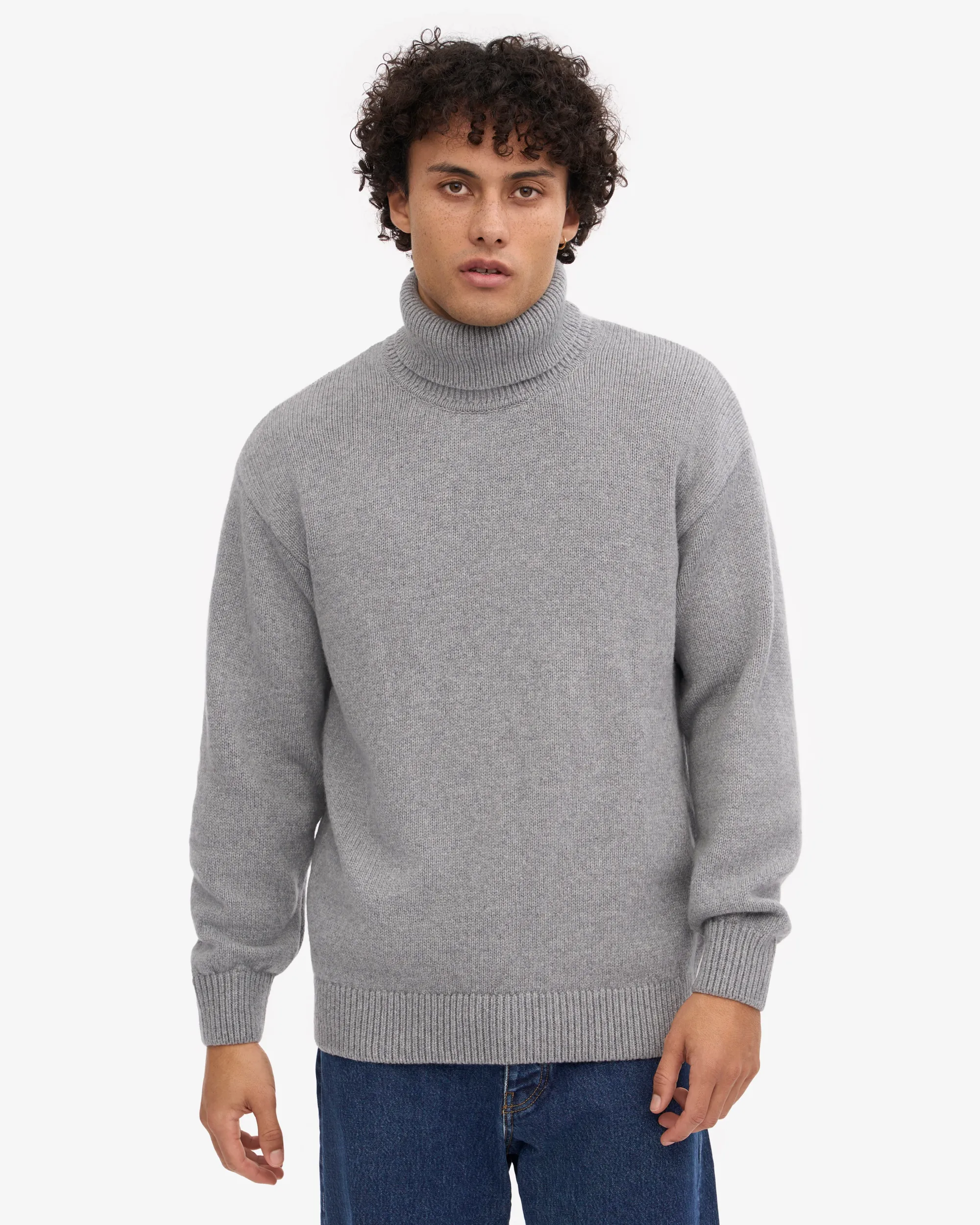 Merino Wool Turtleneck - Warm Taupe
