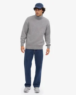 Merino Wool Turtleneck - Warm Taupe