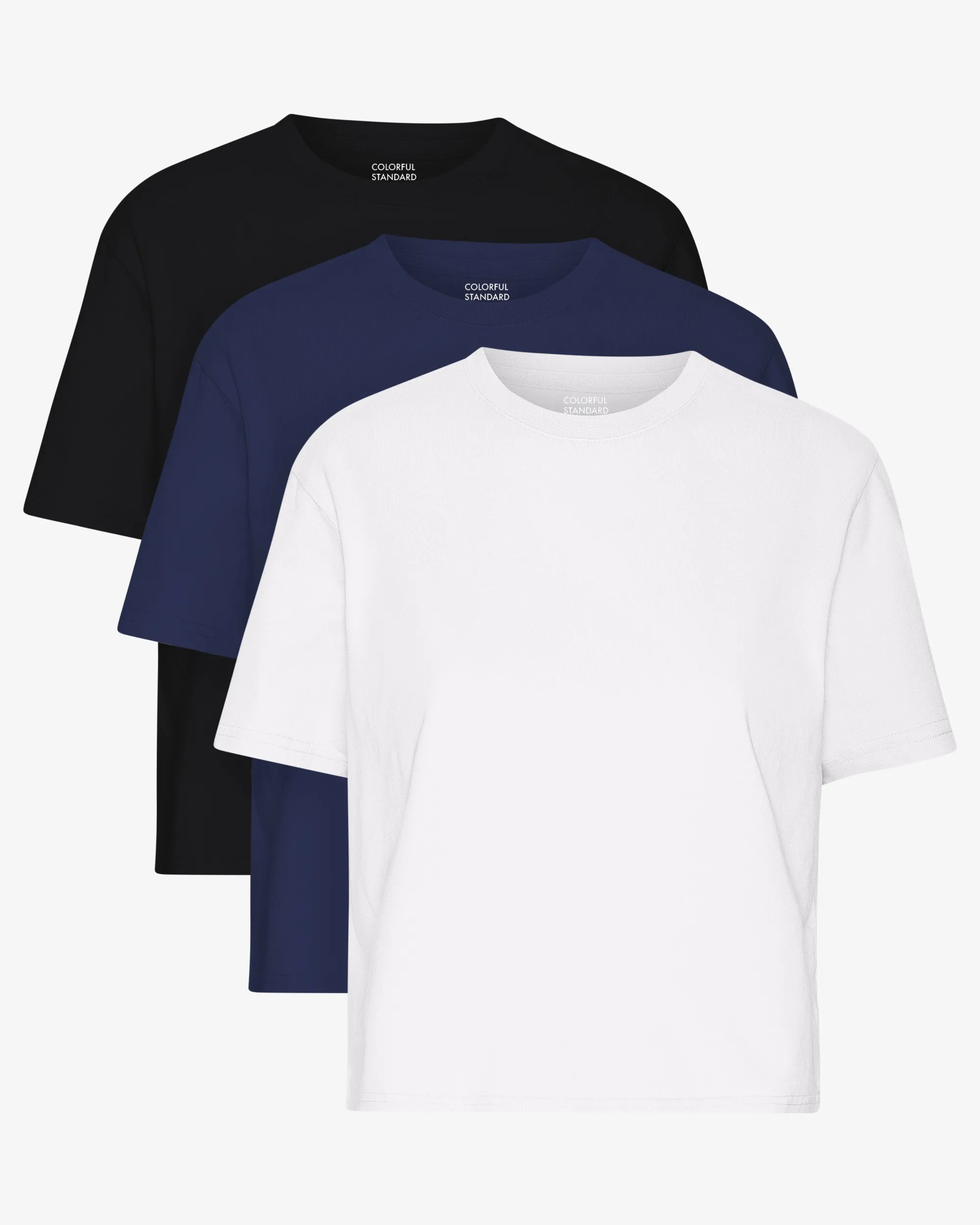 Organic Boxy Crop Tee - Mixed 04 (3-Pack)