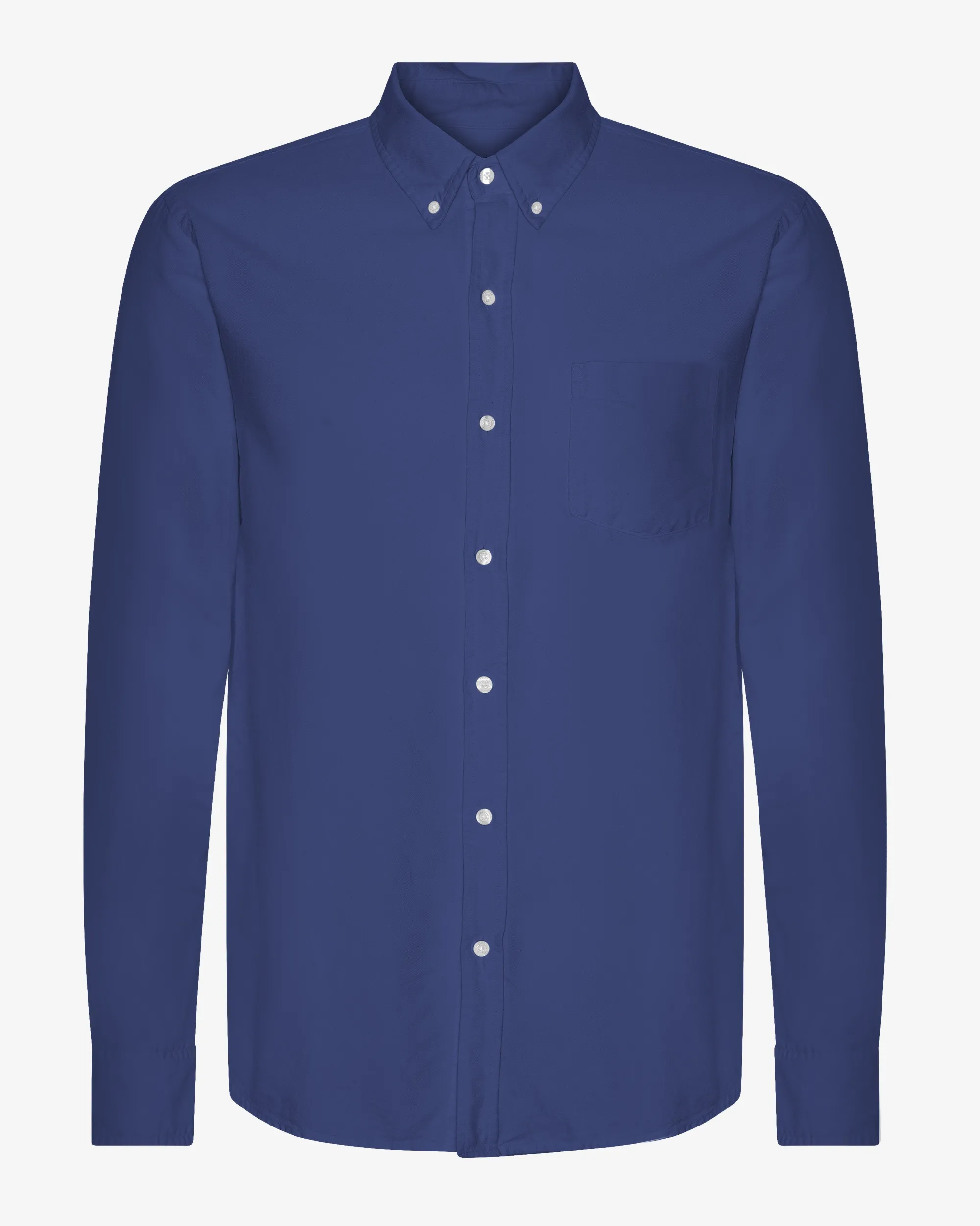 Organic Button Down Shirt - Marine Blue
