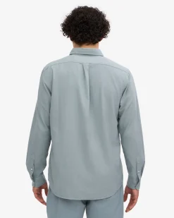 Organic Button Down Shirt - Steel Blue