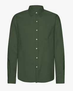 Organic Flannel Shirt - Hunter Green