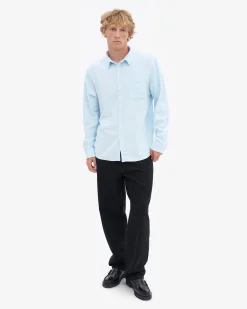 Organic Flannel Shirt - Polar Blue