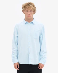 Organic Flannel Shirt - Polar Blue