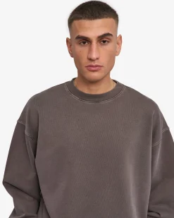 Organic Oversized Crew - Faded Mud