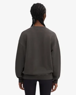 Organic Oversized Crew - Lava Grey