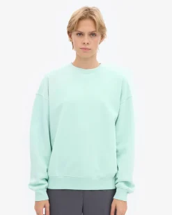 Organic Oversized Crew - Light Aqua