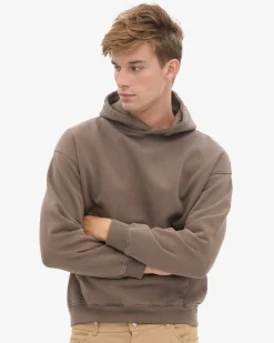 Organic Oversized Hood - Cedar Brown