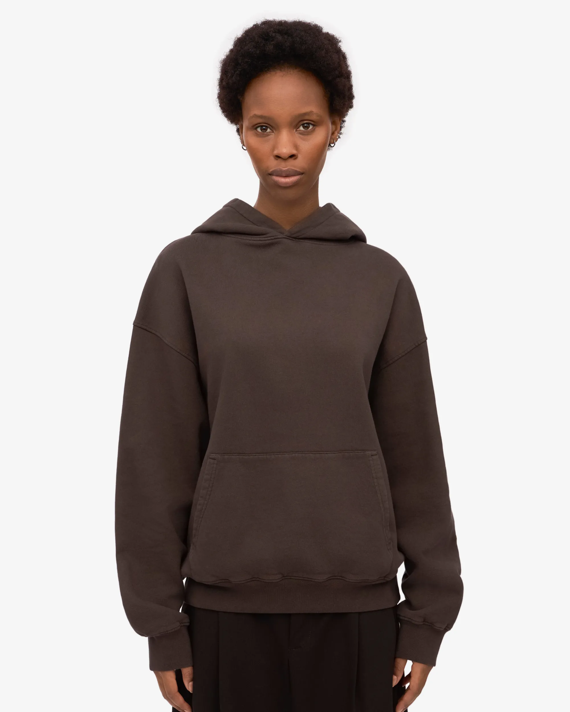 Organic Oversized Hood - Coffee Brown