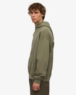 Organic Oversized Hood - Dusty Olive
