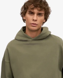 Organic Oversized Hood - Dusty Olive