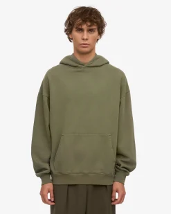 Organic Oversized Hood - Dusty Olive