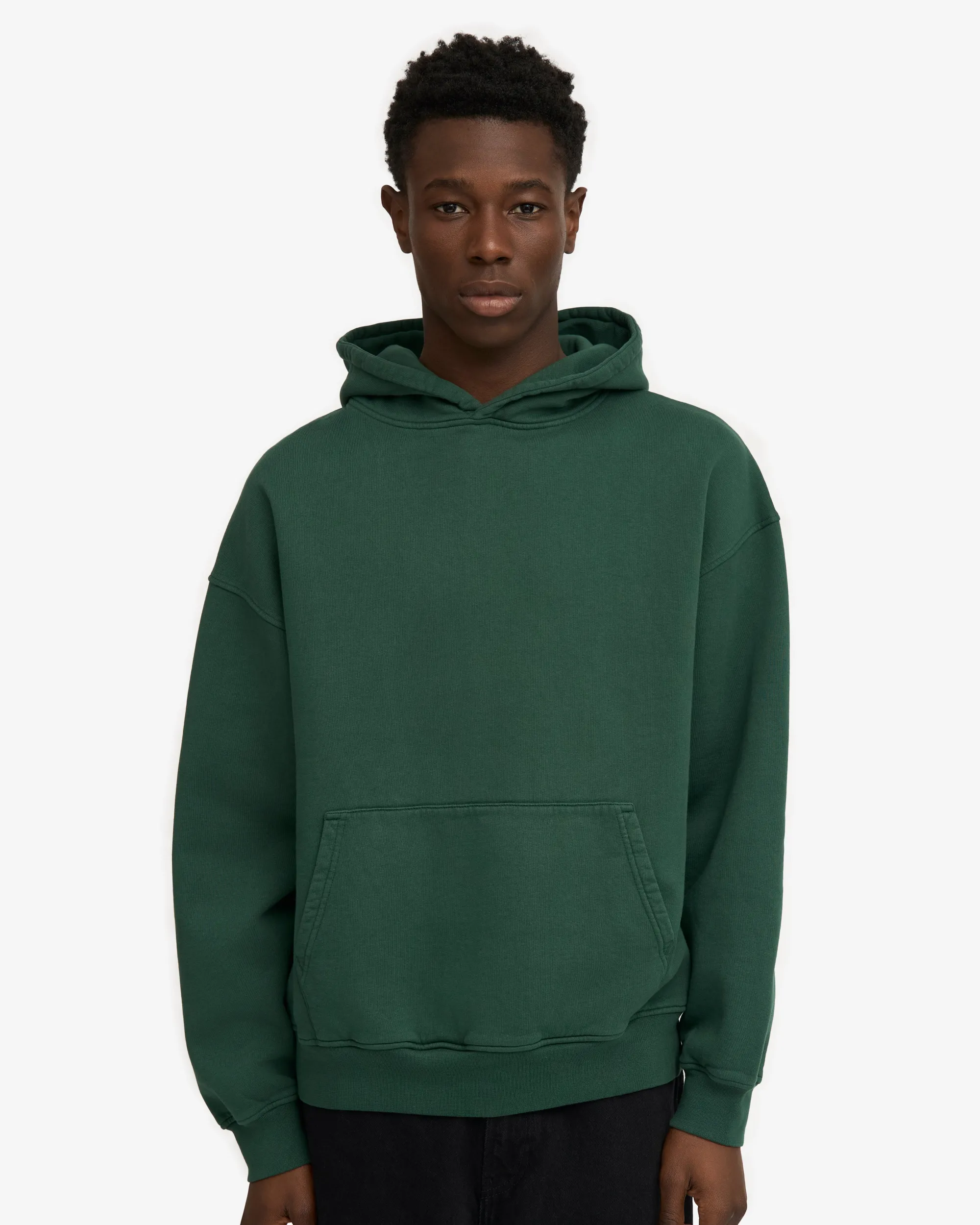 Organic Oversized Hood - Emerald Green