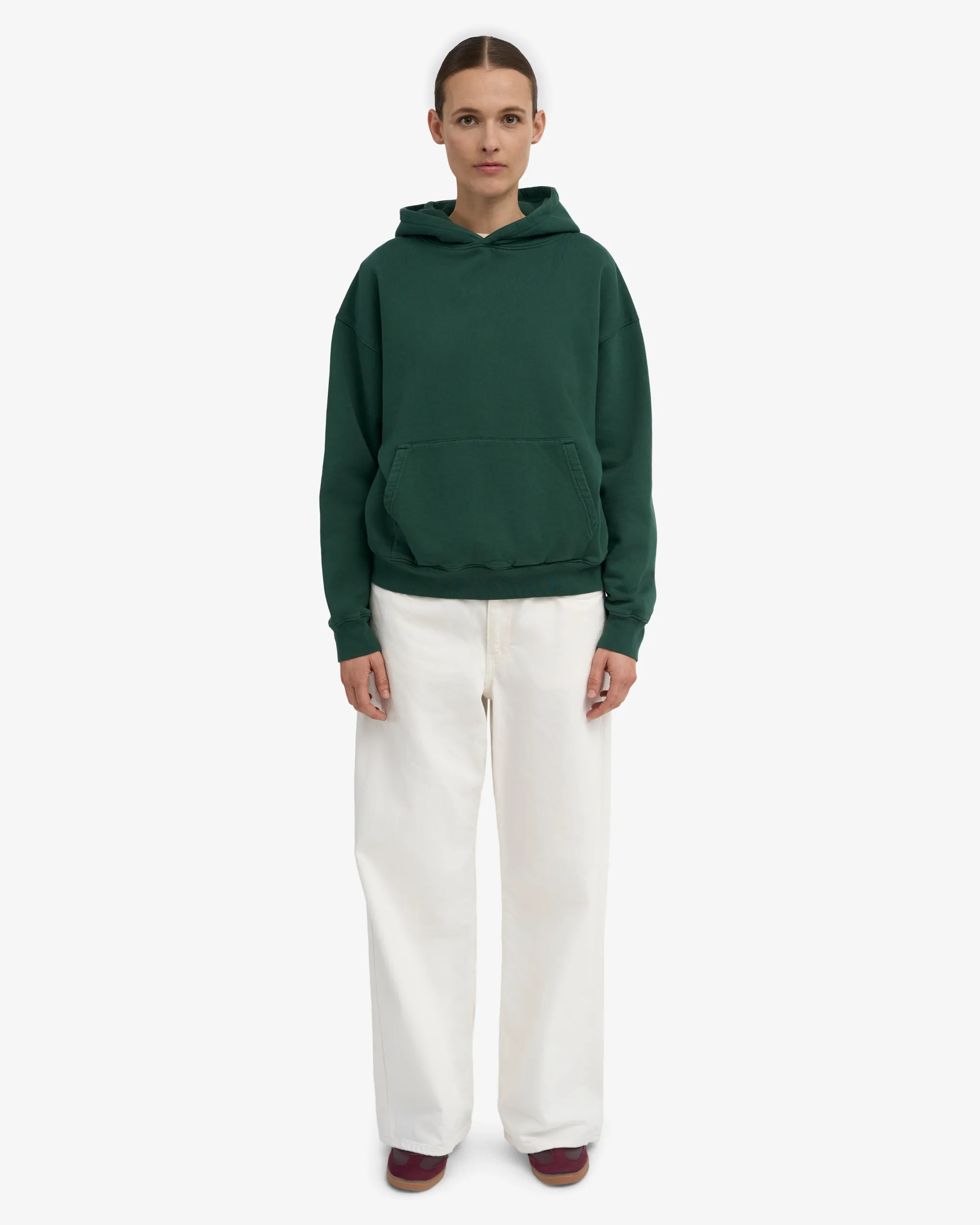 Organic Oversized Hood - Emerald Green