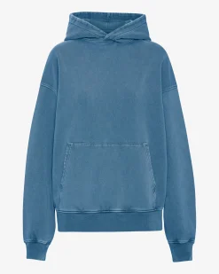 Organic Oversized Hood - Faded Indigo