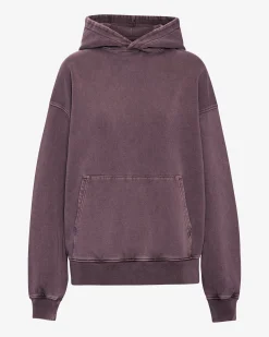 Organic Oversized Hood - Faded Grape