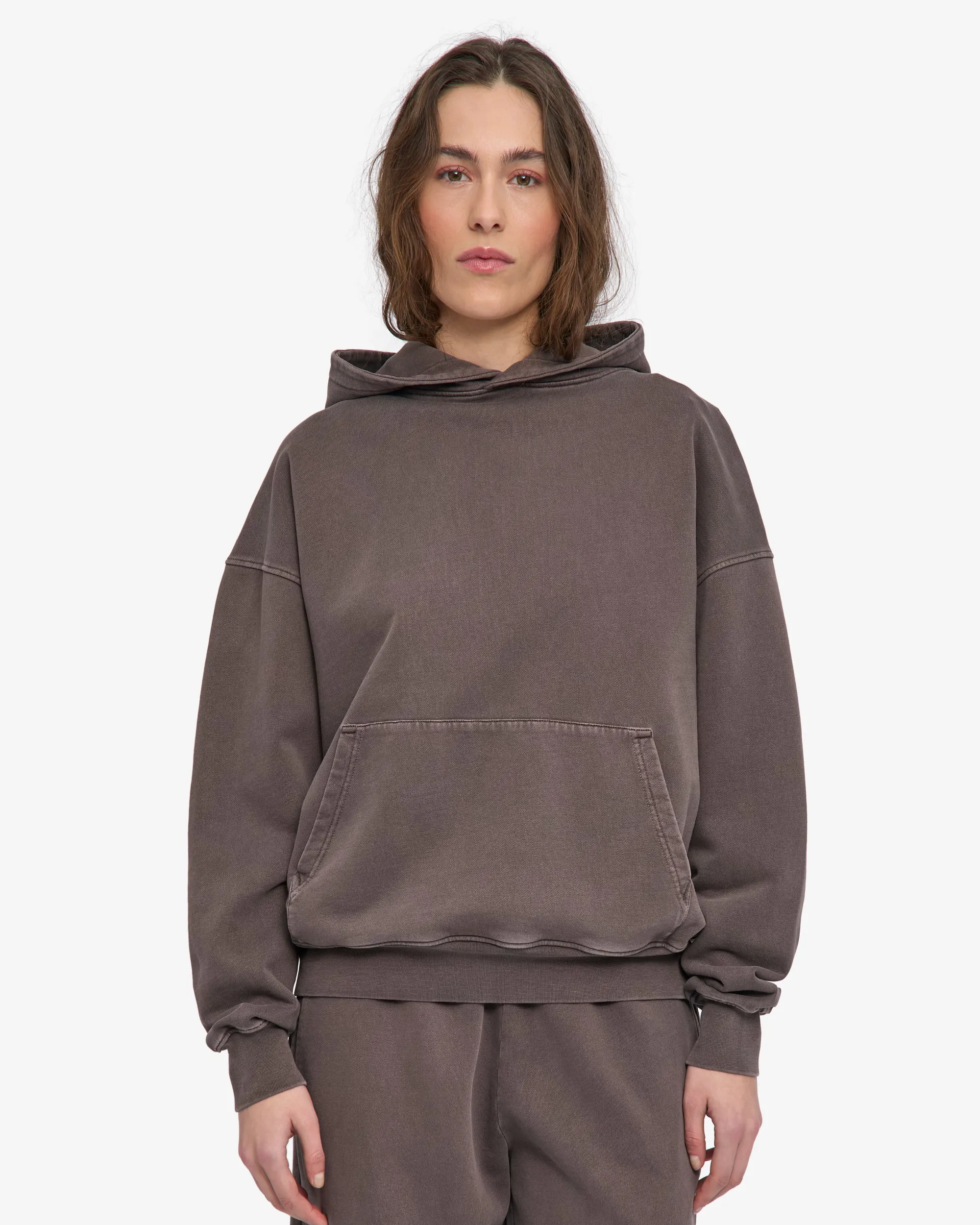 Organic Oversized Hood - Faded Mud