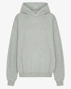 Organic Oversized Hood - Heather Grey