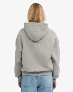 Organic Oversized Hood - Heather Grey