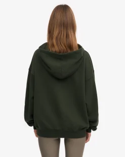 Organic Oversized Hood - Hunter Green