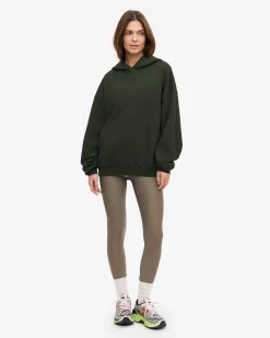 Organic Oversized Hood - Hunter Green