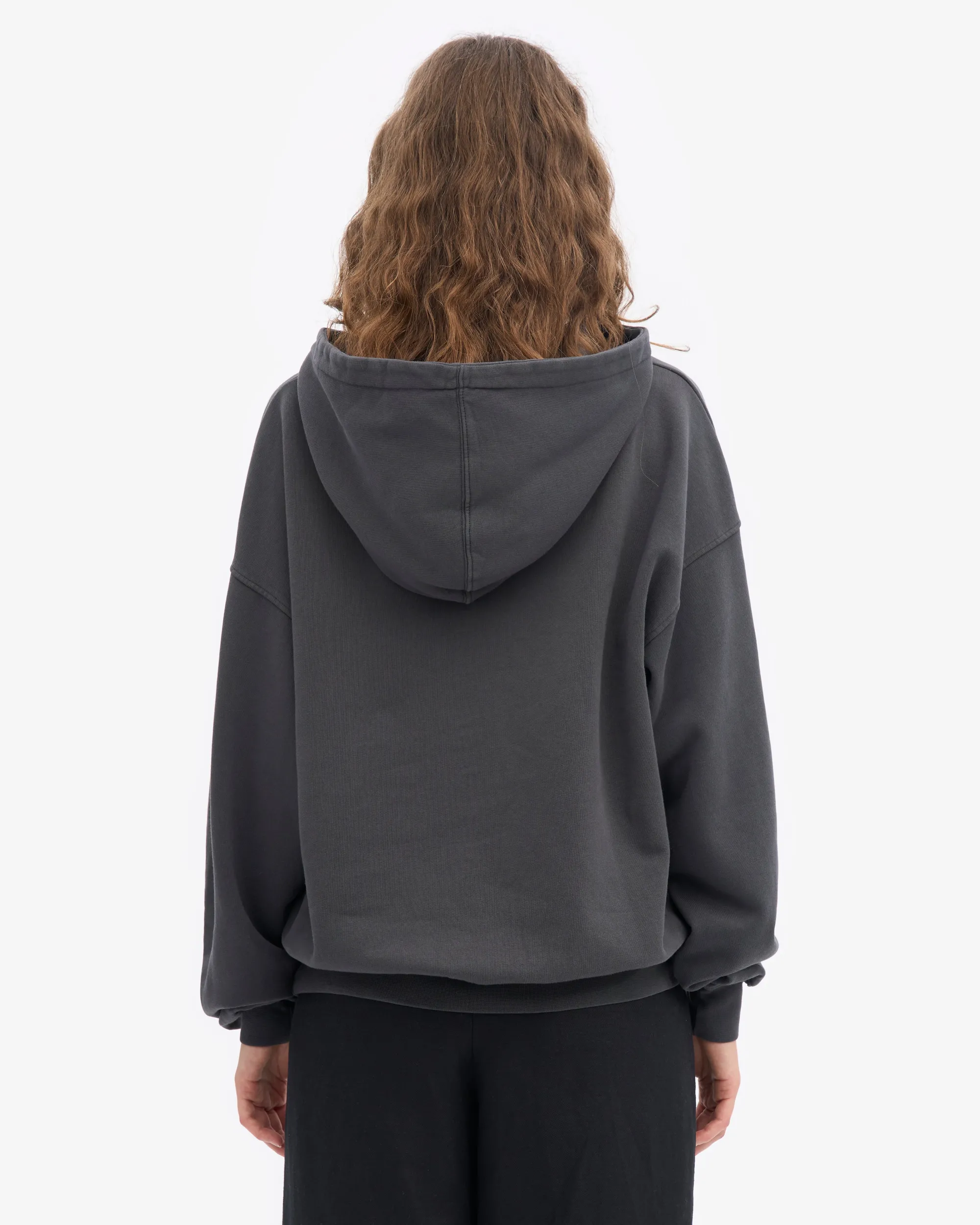 Organic Oversized Hood - Lava Grey