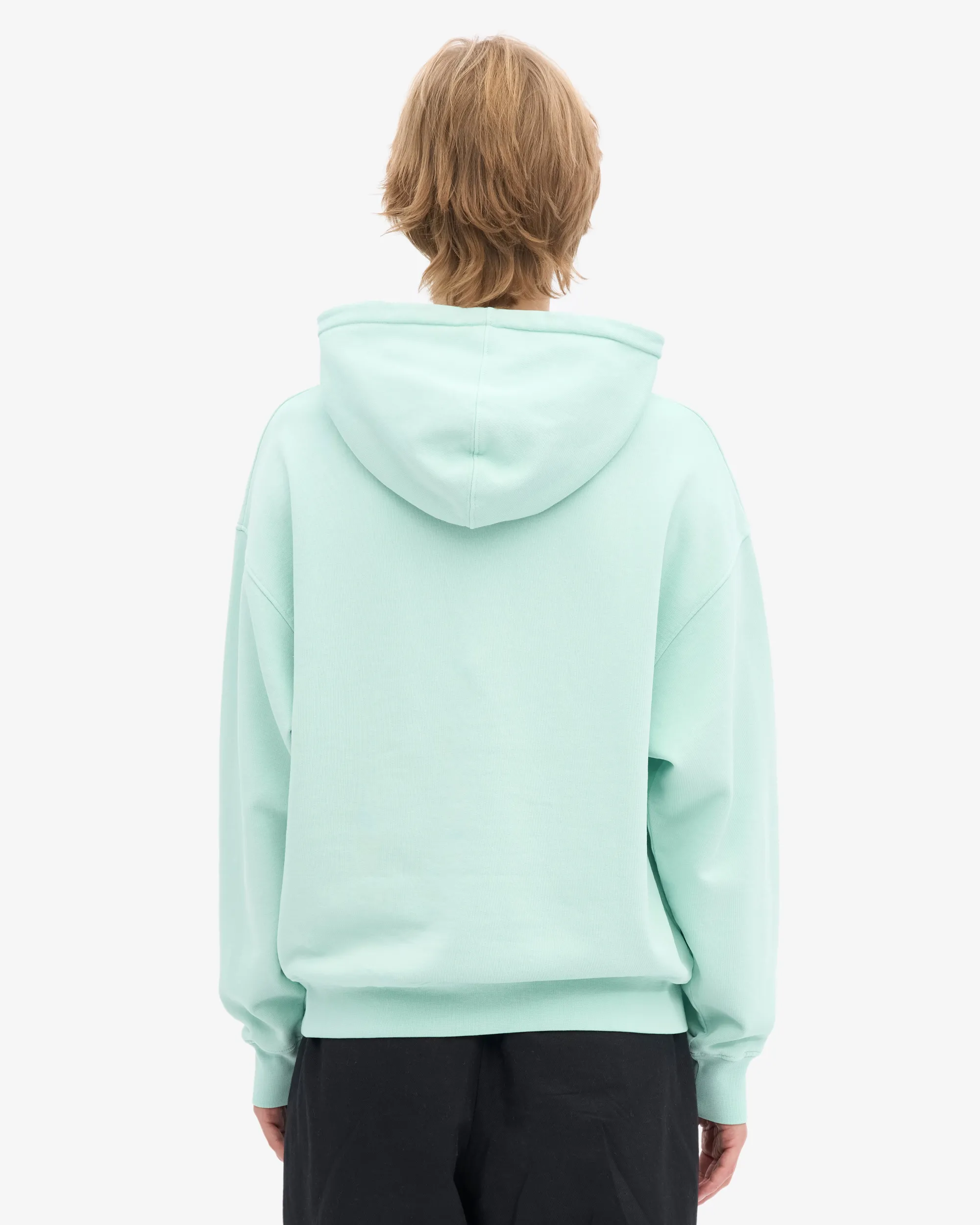 Organic Oversized Hood - Light Aqua