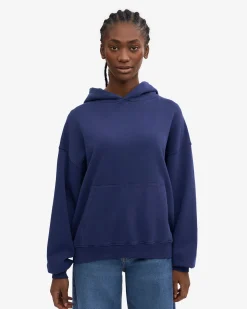 Organic Oversized Hood - Marine Blue