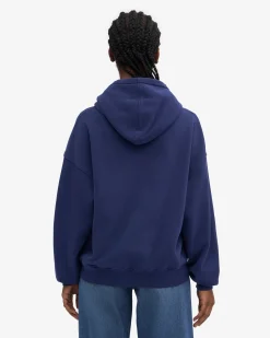 Organic Oversized Hood - Marine Blue