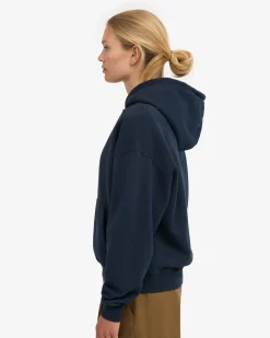 Organic Oversized Hood - Navy Blue