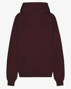 Organic Oversized Hood - Oxblood Red